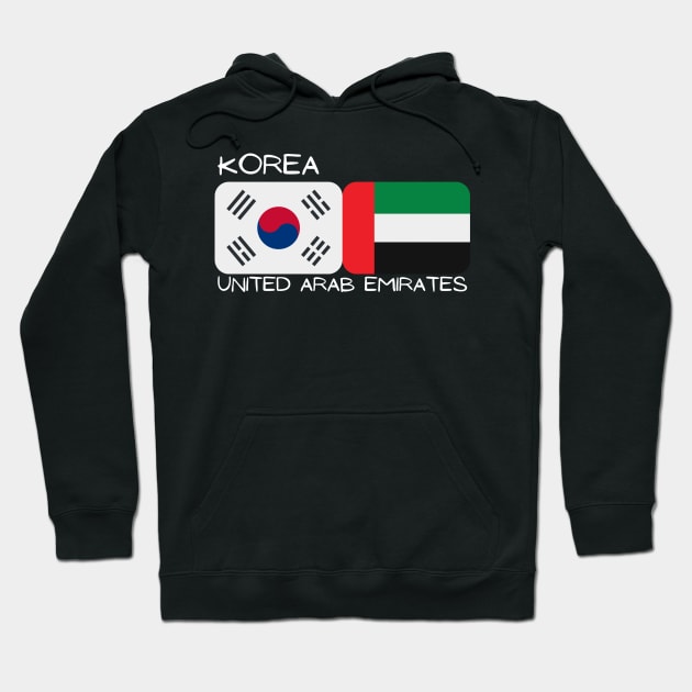 Korean Emirati - Korea, United Arab Emirates Hoodie by The Korean Rage